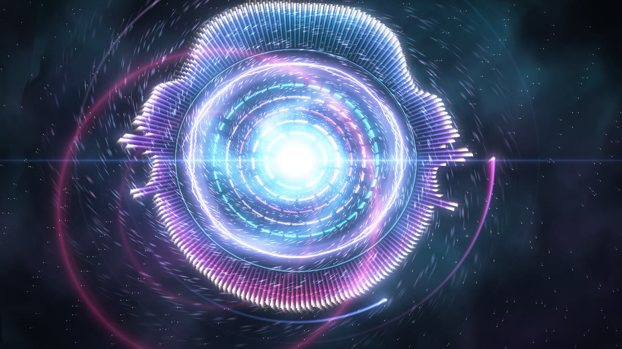 Pulse Ring look: a glowing reactor of rings
